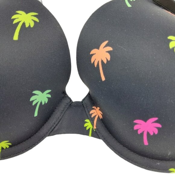 PINK T-Shirt Bra Women 32D Black Wear Everywhere Underwire Victoria's Secret - Picture 9 of 10